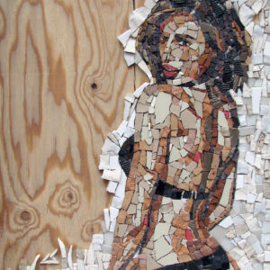 Mosaico serie mista - Lei... 2013, tecnica mista, 54,5x79,5 cm